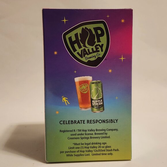 HOP VALLEY BREWING Cryo Hops Beer Glass BNIP 20oz. - Picture 7 of 12